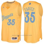 Maglia Natale 2016 Denver Nuggets Kenneth Faried #35 Or