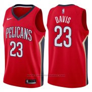 Maglia New Orleans Pelicans Anthony Davis #23 Statement 2017-18 Rosso