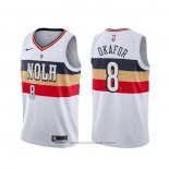 Maglia New Orleans Pelicans Jahlil Okafor #8 Earned Bianco