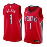 Maglia New Orleans Pelicans Jameer Nelson #1 Statement 2018 Rosso