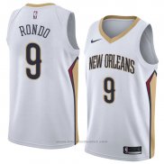 Maglia New Orleans Pelicans Rajon Rondo #9 Association 2018 Bianco