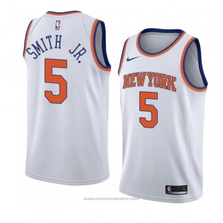 Maglia New York Knicks Dennis Smith Jr. #5 Statement 2018 Bianco