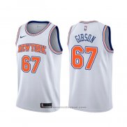 Maglia New York Knicks Taj Gibson #67 Statement Bianco