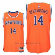 Maglia New York Knicks Willy Hernangomez #14 Arancione