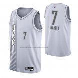 Maglia Oklahoma City Thunder Darius Bazley NO 7 Citta 2021-22 Bianco