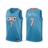 Maglia Oklahoma City Thunder Darius Bazley #7 Citta Blu