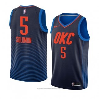 Maglia Oklahoma City Thunder Richard Solomon #5 Statement 2018 Blu