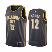 Maglia Oklahoma City Thunder Steven Adams #12 Citta Nero