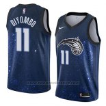 Maglia Orlando Magic Bismack Biyombo #11 Citta 2018 Blu