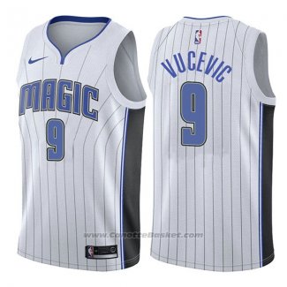 Maglia Orlando Magic Nikola Vucevic #9 Association 2017-18 Bianco