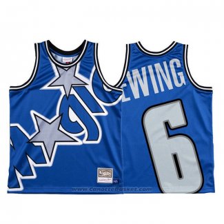 Maglia Orlando Magic Patrick Ewing #6 Mitchell & Ness Big Face Blu