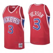 Maglia Philadelphia 76ers Allen Iverson Retro #3 1996-97Rosso