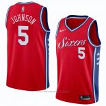 Maglia Philadelphia 76ers Amir Johnson #5 Statement 2018 Rosso