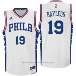Maglia Philadelphia 76ers Jerryd Bayless #19 Bianco