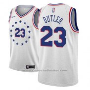 Maglia Philadelphia 76ers Jimmy Butler #23 Earned 2018-19 Grigio