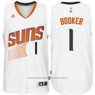 Maglia Phoenix Suns Devin Booker #1 Bianco