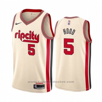 Maglia Portland Trail Blazers Rodney Hood #5 Citta Crema