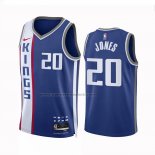 Maglia Sacramento Kings Colby Jones #20 Citta 2023 24 Blu