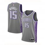 Maglia Sacramento Kings Davion Mitchell #15 Citta 2022-23 Grigio