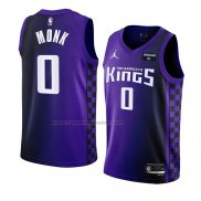 Maglia Sacramento Kings Malik Monk #0 Statement 2023-24 Viola