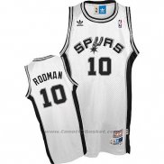 Maglia San Antonio Spurs Dennis Rodman #10 Retro Bianco