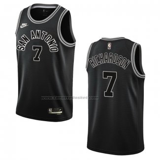 Maglia San Antonio Spurs Josh Richardson NO 33 Classic 2022-23 Nero