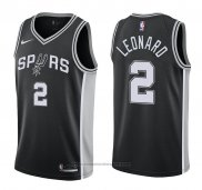 Maglia San Antonio Spurs Kawhi Leonard #2 2017-18 Nero