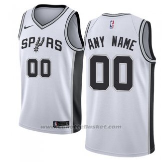 Maglia San Antonio Spurs Nike Personalizzate 17-18 Bianco