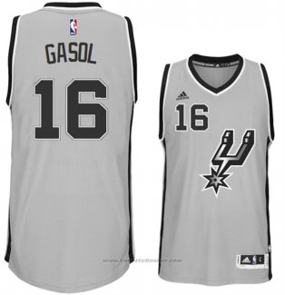 Maglia San Antonio Spurs Pau Gasol #16 Grigio