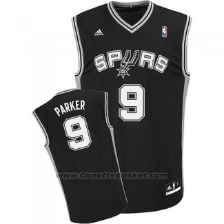 Maglia San Antonio Spurs Tony Parker #9 Nero