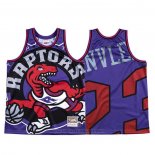 Maglia Toronto Raptors Fred Vanvleet #23 Mitchell & Ness Big Face Viola