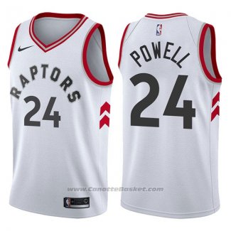 Maglia Toronto Raptors Norman Powell #24 Association 2017-18 Bianco