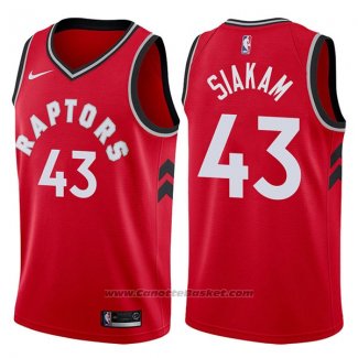 Maglia Toronto Raptors Pascal Siakam #43 Icon 2017-18 Rosso