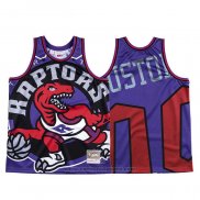 Maglia Toronto Raptors Personalizzate Mitchell & Ness Big Face Viola