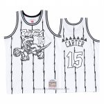 Maglia Toronto Raptors Vince Carter #15 Concord Collection Hardwood Classics Bianco Nero