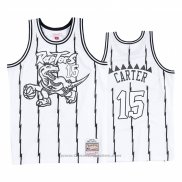 Maglia Toronto Raptors Vince Carter #15 Concord Collection Hardwood Classics Bianco Nero