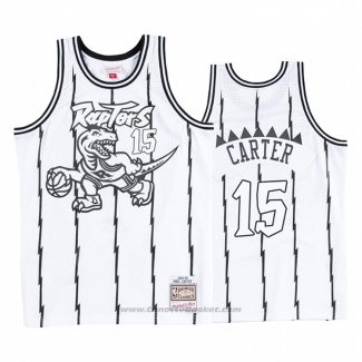 Maglia Toronto Raptors Vince Carter #15 Concord Collection Hardwood Classics Bianco Nero