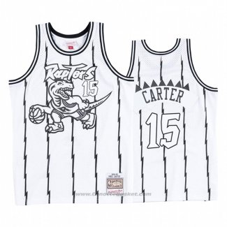 Maglia Toronto Raptors Vince Carter #15 Concord Collection Hardwood Classics Bianco Nero