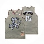 Maglia Toronto Raptors Vince Carter No 15 Mitchell & Ness 1998-99 Grigio