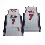 Maglia USA 1992 Larry Bird #7 Bianco1