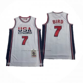 Maglia USA 1992 Larry Bird #7 Bianco1