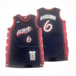 Maglia USA 1996 Anfernee Hardaway No 6 Blu
