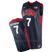Maglia USA 2012 Russell Westbrook #7 Nero