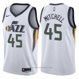 Maglia Utah Jazz Donovan Mitchell #45 Association 2017-18 Nero
