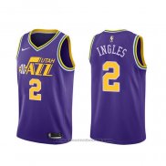 Maglia Utah Jazz Joe Ingles #2 Hardwood Classics Viola