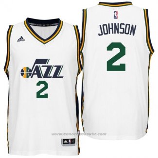 Maglia Utah Jazz Joe Johnson #2 Bianco