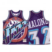Maglia Utah Jazz Karl Malone #32 Mitchell & Ness Big Face Viola