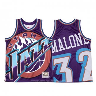 Maglia Utah Jazz Karl Malone #32 Mitchell & Ness Big Face Viola