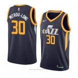 Maglia Utah Jazz Naz Mitrou-long #30 Icon 2018 Blu