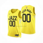 Maglia Utah Jazz Personalizzate Icon 2024-25 Giallo